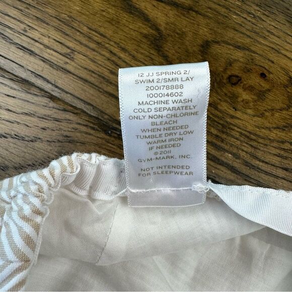 Janie and Jack 6/8 Tan Seersucker Cap - Picture 3 of 4